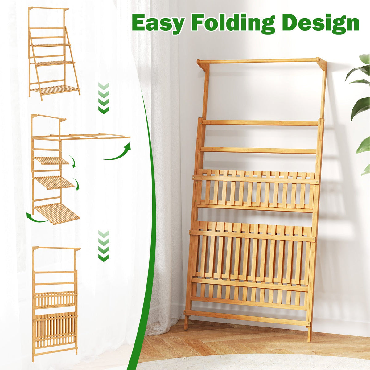 3-Tier Bamboo Hanging Plant Stand
