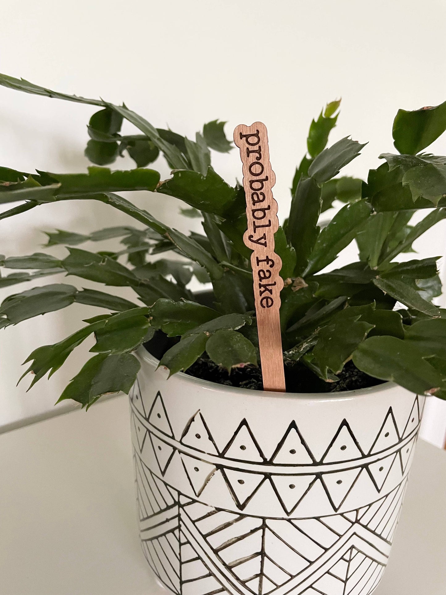 Punny Plant Stake: Thirsty bitch