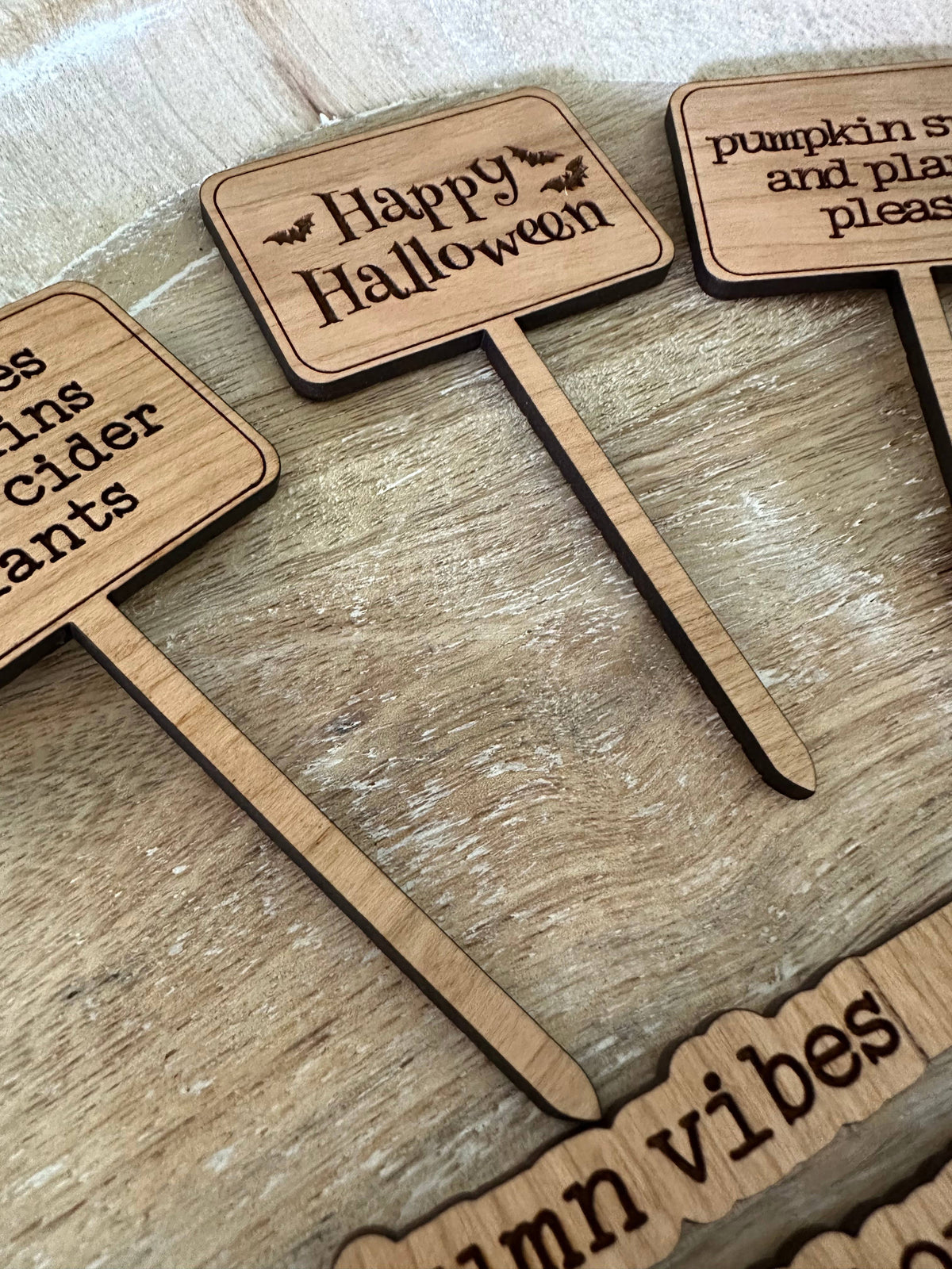 Fall Halloween Wood Plant Sticks Signs: Its Fall Y'all