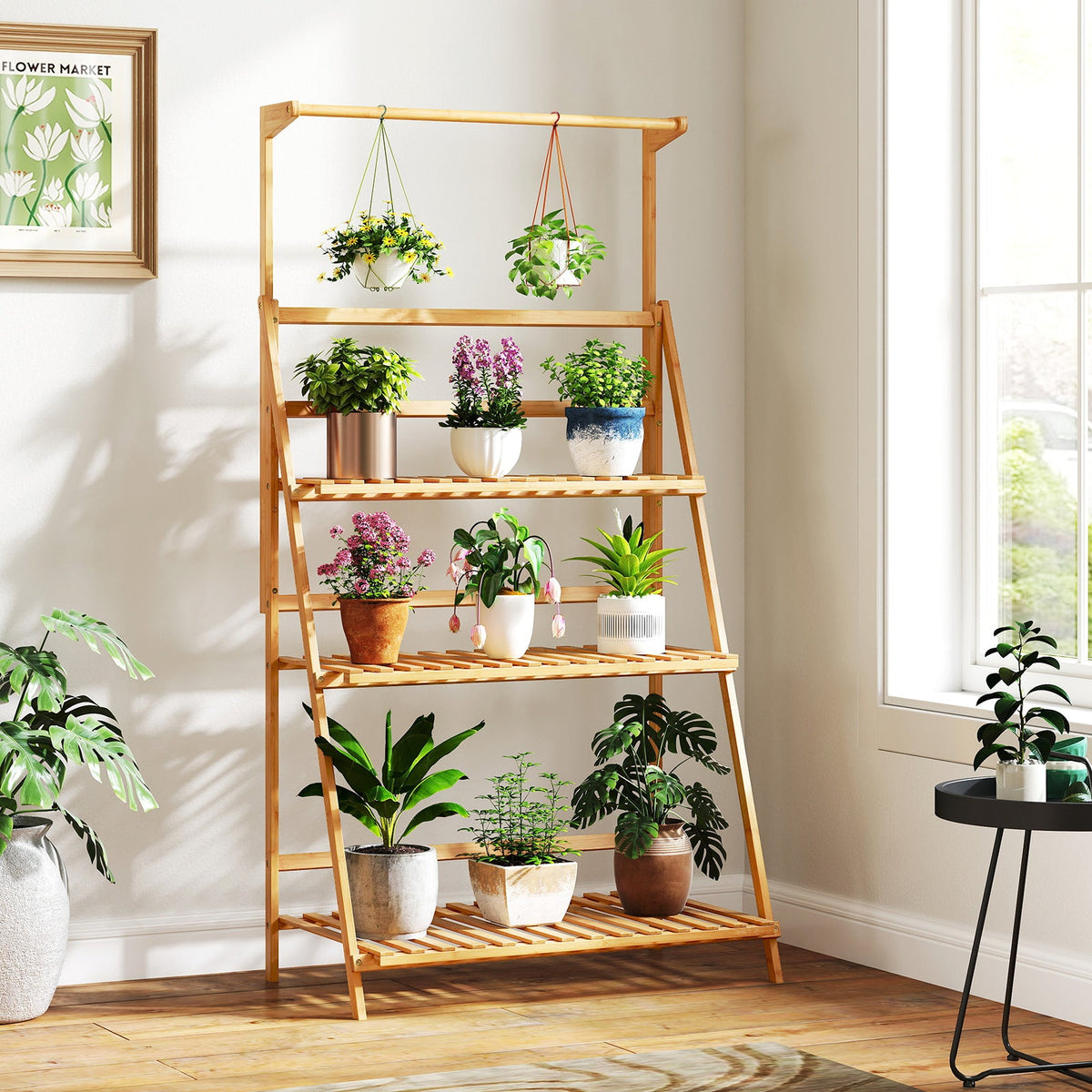 3-Tier Bamboo Hanging Plant Stand