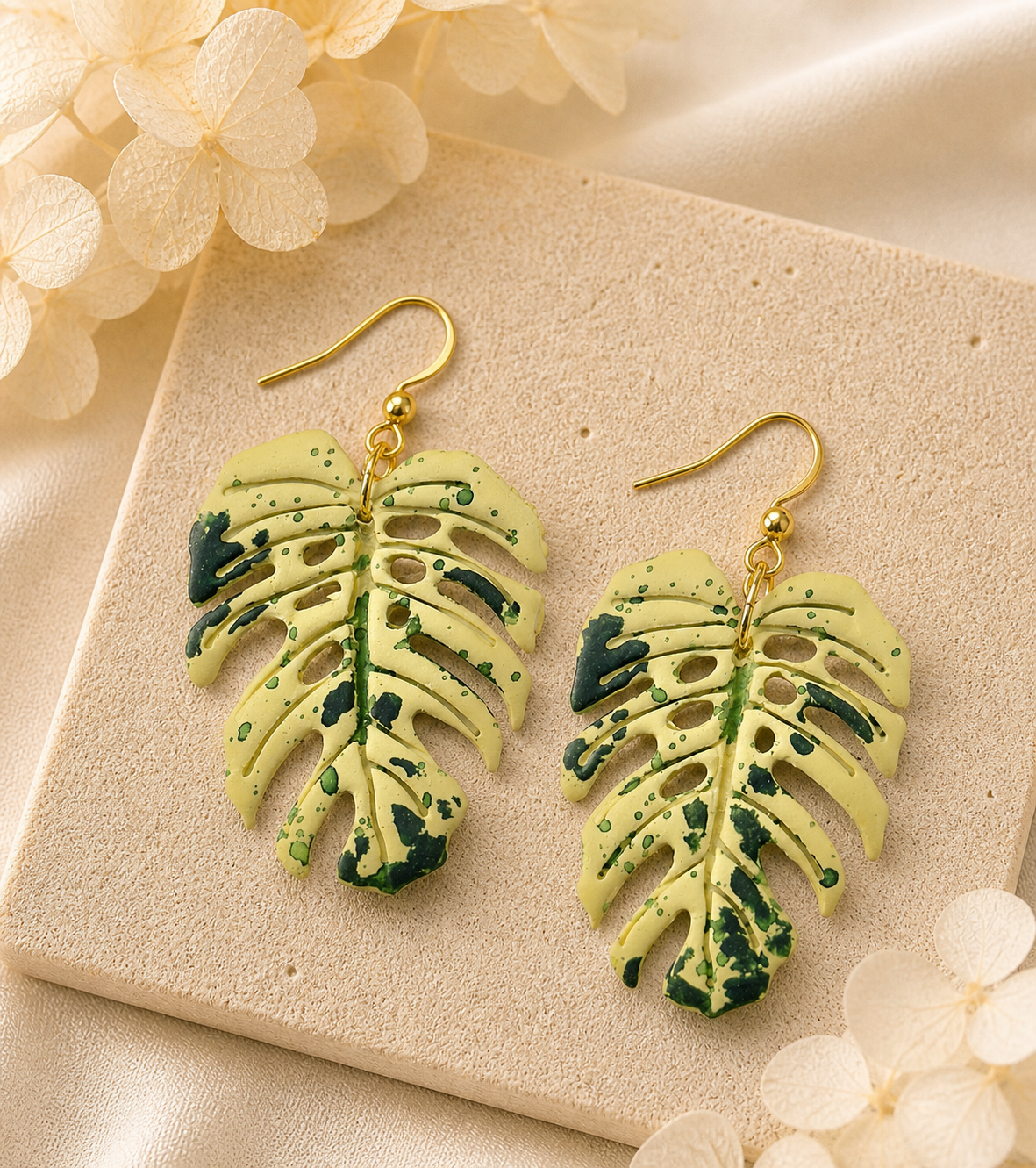 Monstera Bulbasaur Earrings #1