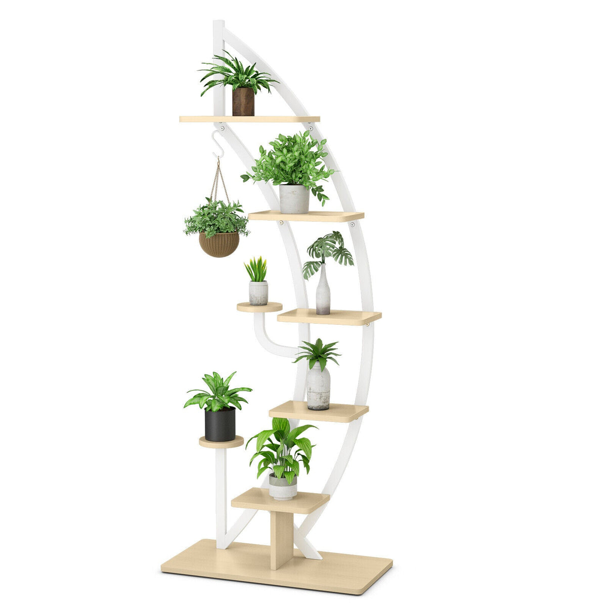 6-Tier Metal Plant Stand for 9 Pots