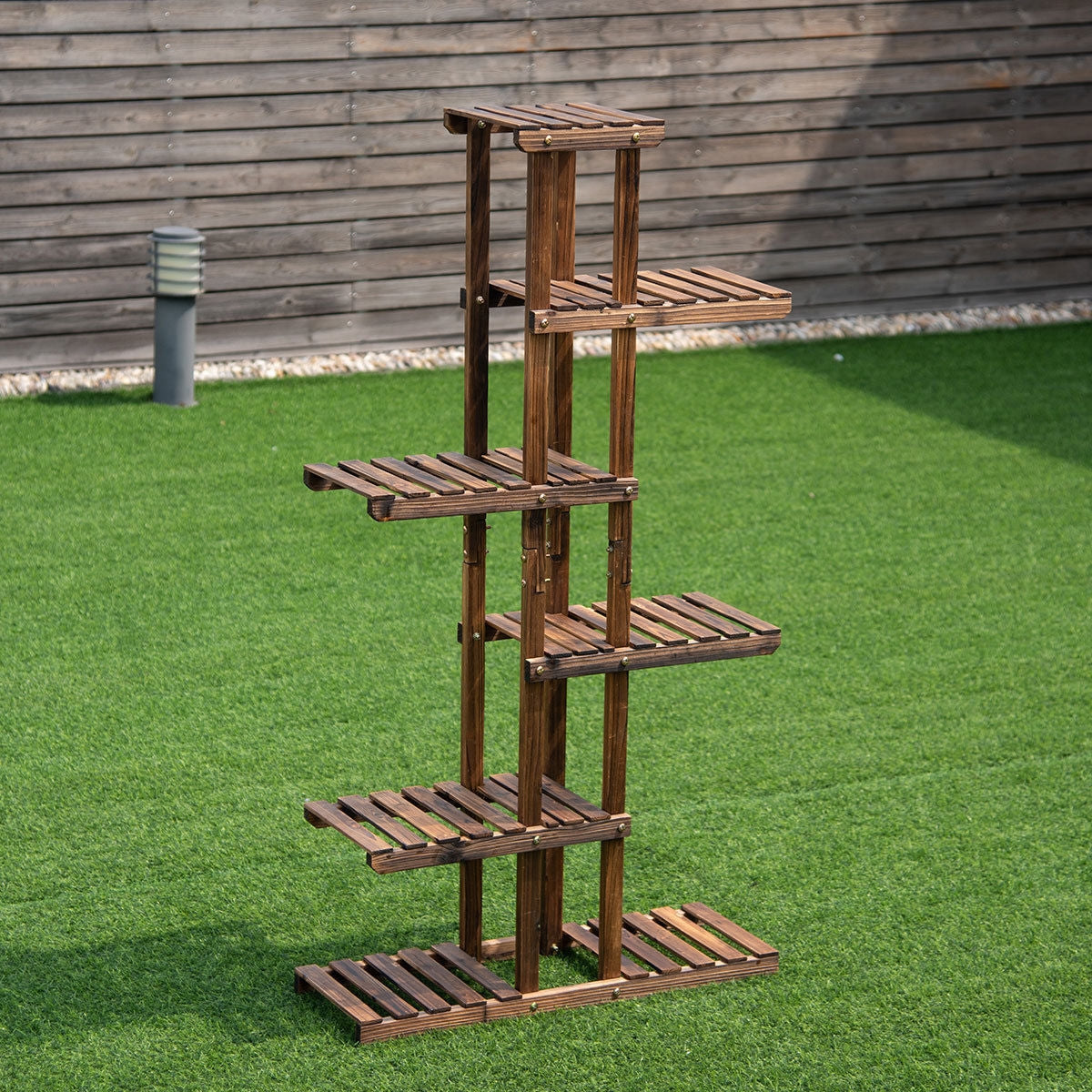 6-Tier Garden Wooden Plant Rack
