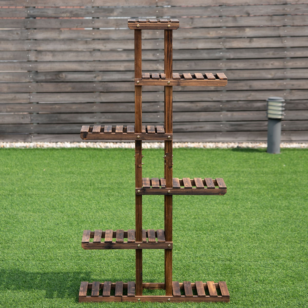 6-Tier Garden Wooden Plant Rack