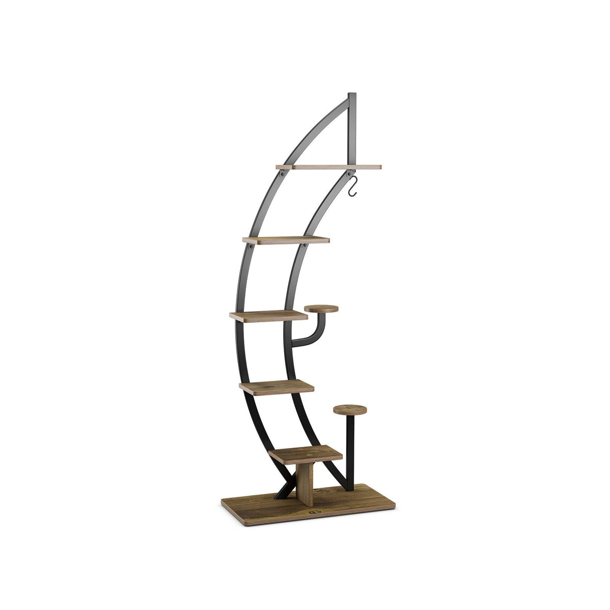 6-Tier Metal Plant Stand for 9 Pots